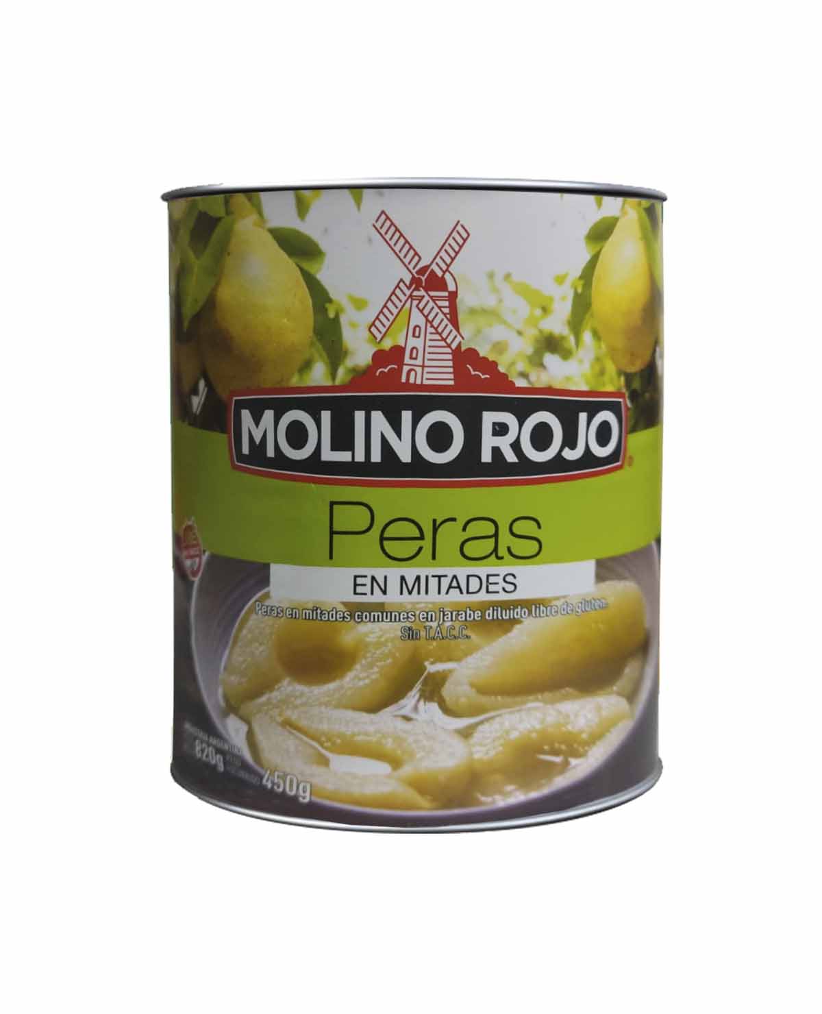 Peras Molino Rojo Lata x 820 Gr